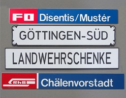 Bild von Bahnhofsschild individuell